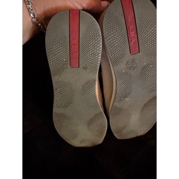 Authentic prada tan suede platform trainers sneakers 40 - Picture 9 of 13